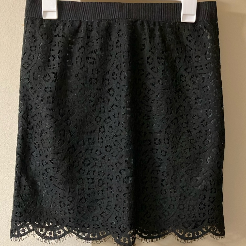 Joe Fresh Black Embellished Mini Skirt